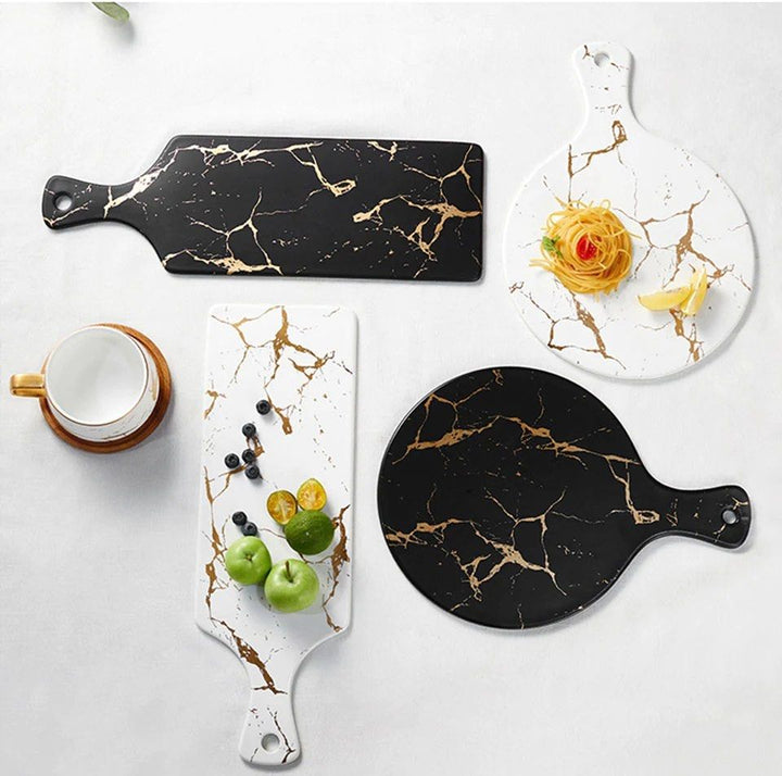 QUINTON Marble Ceramic Sushi Plate - Radical Homes Singapore