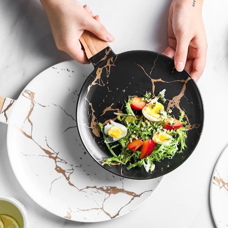 QUINTON Marble Ceramic Sushi Plate - Radical Homes Singapore