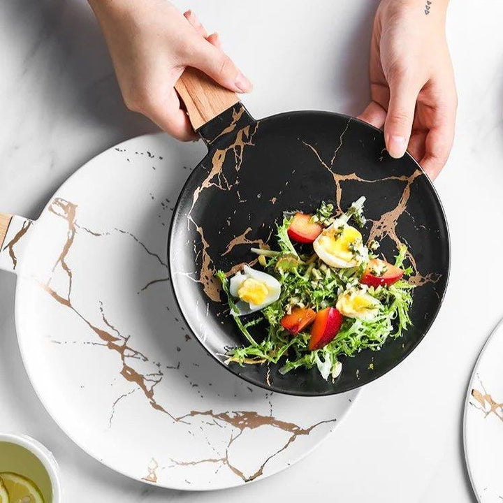 QUINTON Marble Ceramic Sushi Plate - Radical Homes Singapore