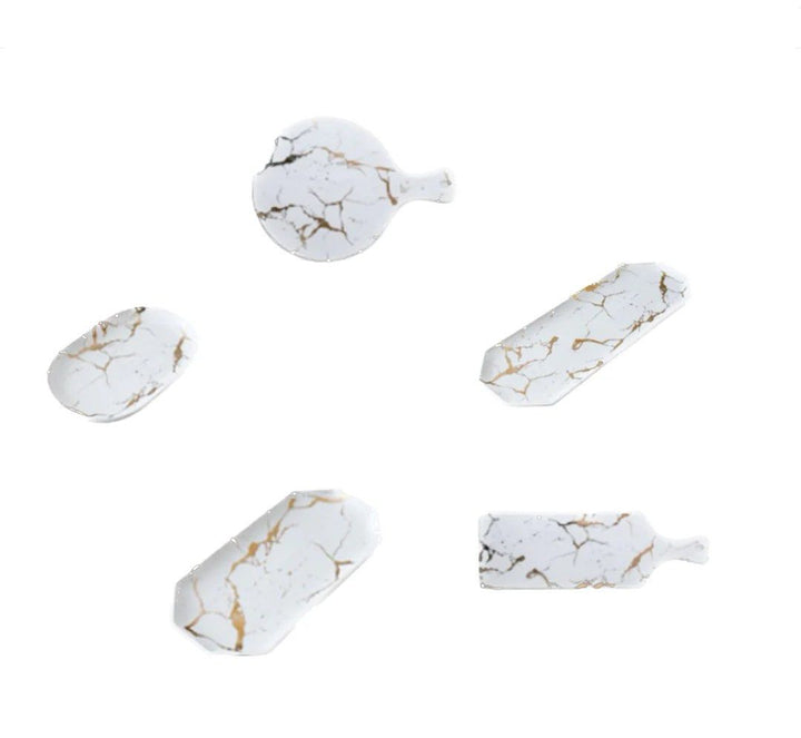 QUINTON Marble Ceramic Sushi Plate - Radical Homes Singapore