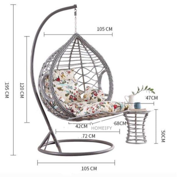 LUCAS Modern Outdoor Swing Chair