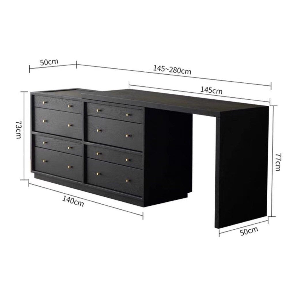 HADRIAN Modern Study Table & Cabinet