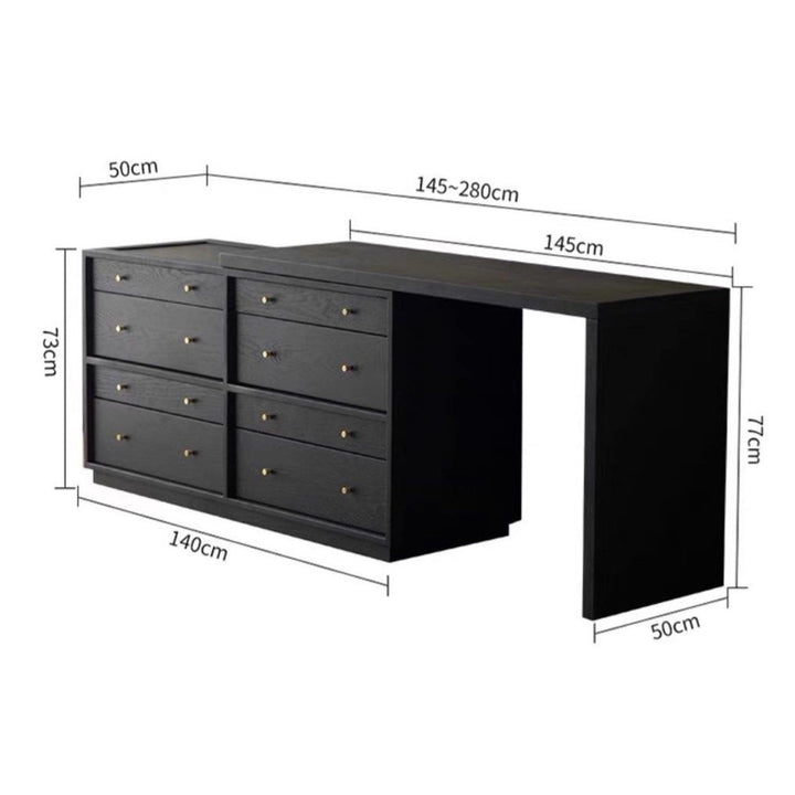 HADRIAN Modern Study Table & Cabinet