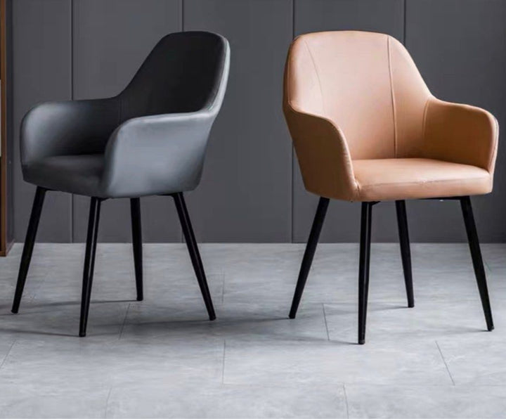 SOFEN Modern Leather Dining Chair