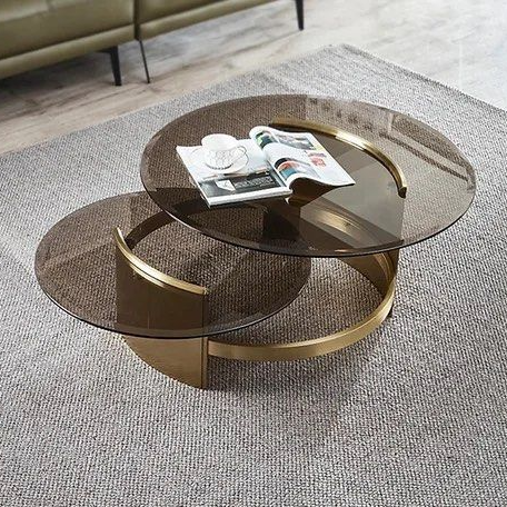 MILLER Modern Tempered Glass Coffee Tables