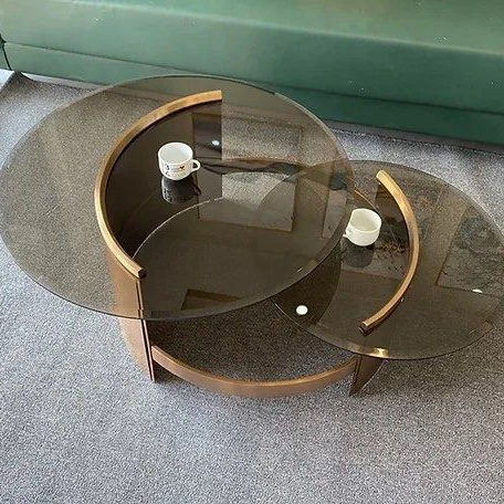 MILLER Modern Tempered Glass Coffee Tables