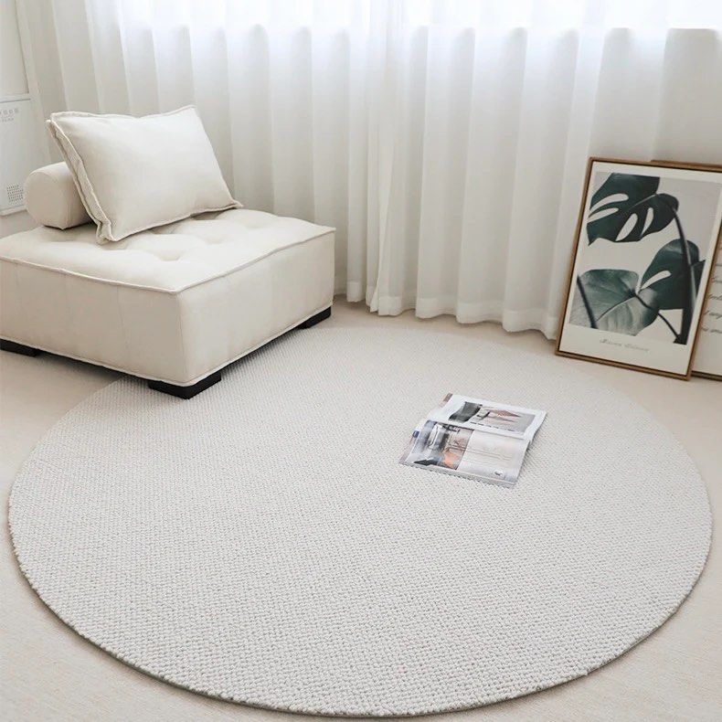 RAUSEN Modern Wool Blend Round Rug – Radical Homes