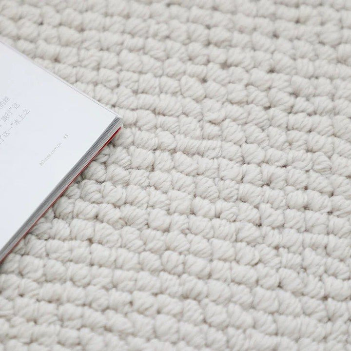 RAUSEN Modern Wool Blend Round Rug