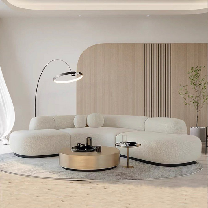MIRETTA Modern Boucle Fabric Sofa