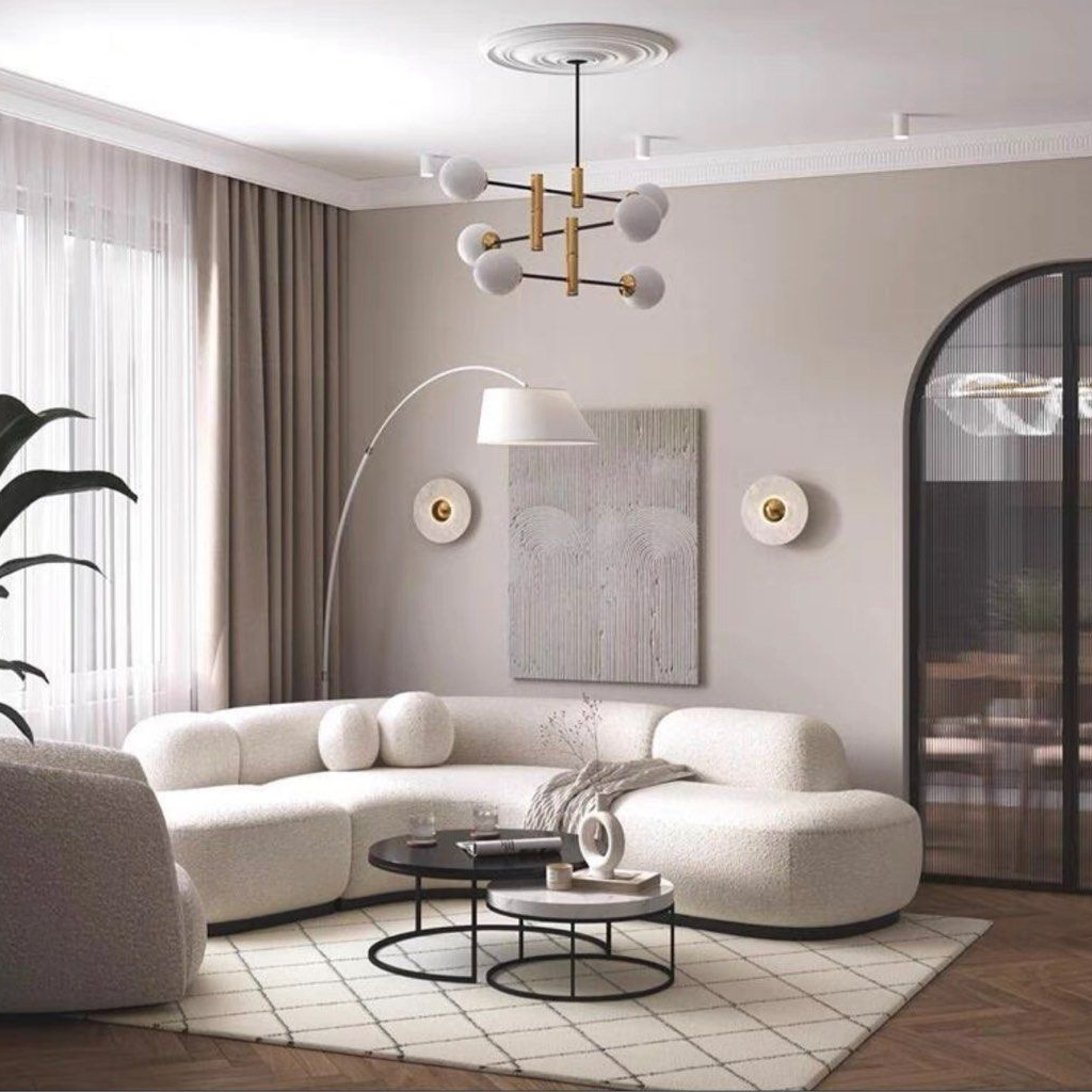 MIRETTA Modern Boucle Fabric Sofa