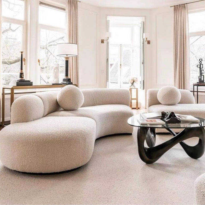 MIRETTA Modern Boucle Fabric Sofa