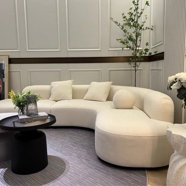 MIRETTA Modern Boucle Fabric Sofa