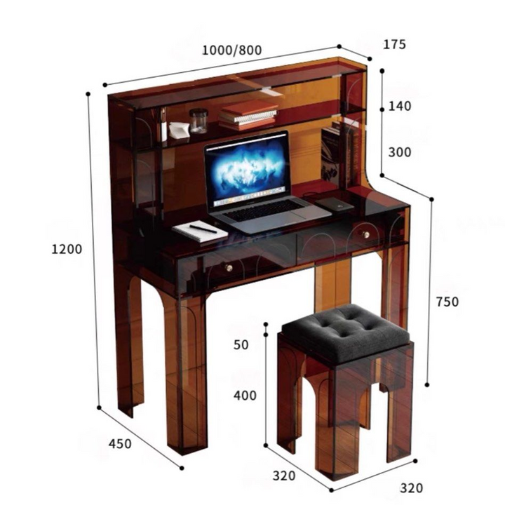 REDON Modern Acrylic Vanity Table