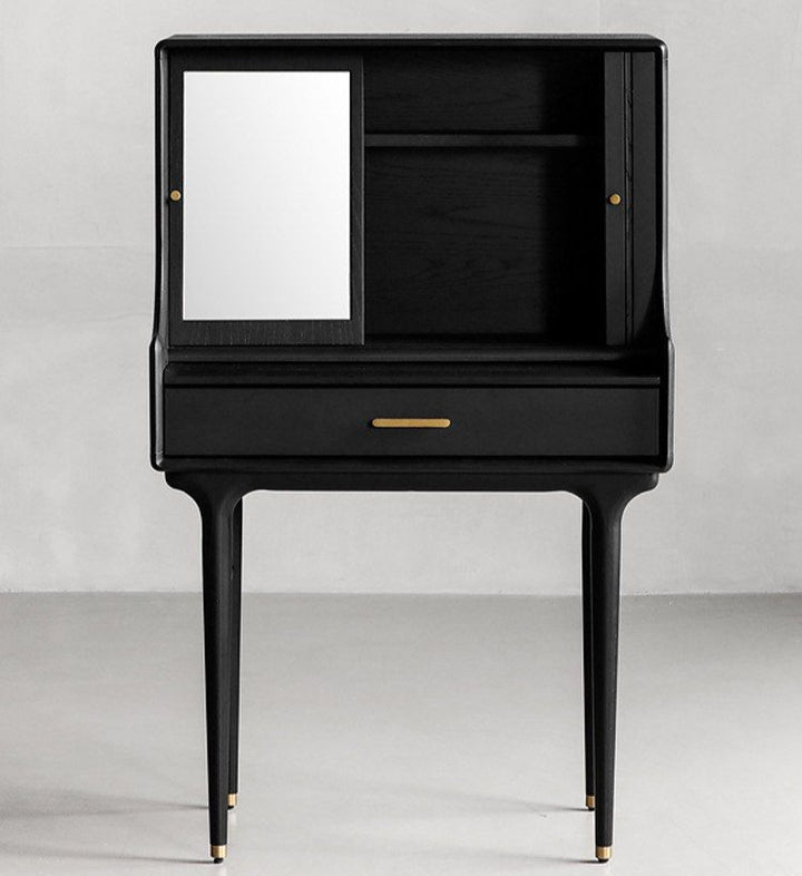 REMES Rustic Solid Wood Vanity Table