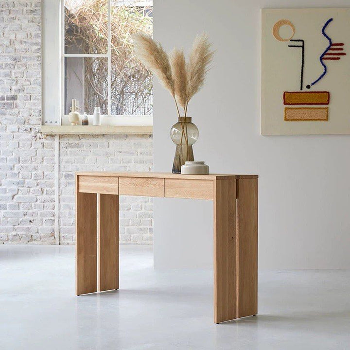 BRIAR Solid Oak Wood Console Table