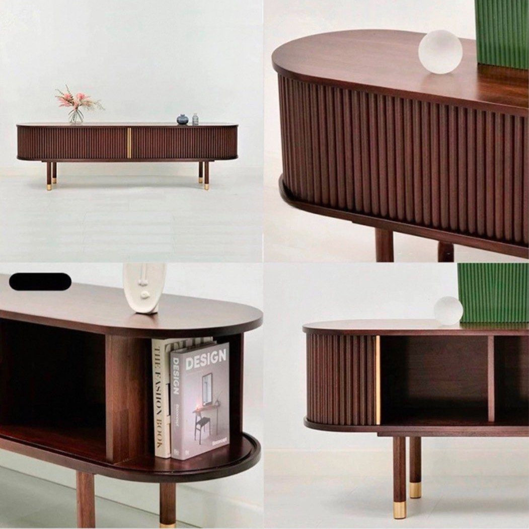 RENCE Modern Solid Wood TV Console