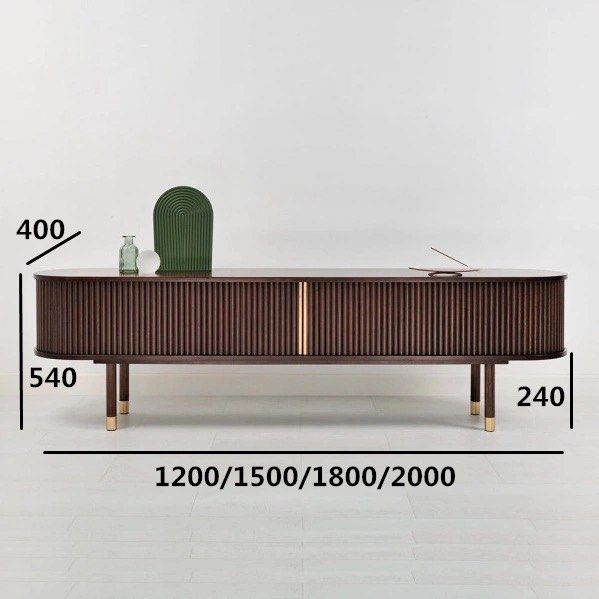 RENCE Modern Solid Wood TV Console