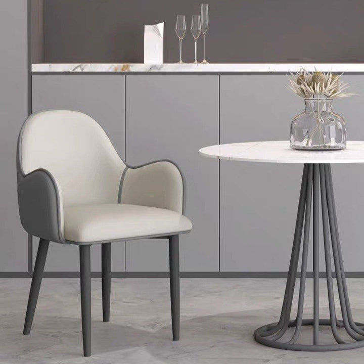 EZRA Modern Leather Dining Chair - Radical Homes Singapore