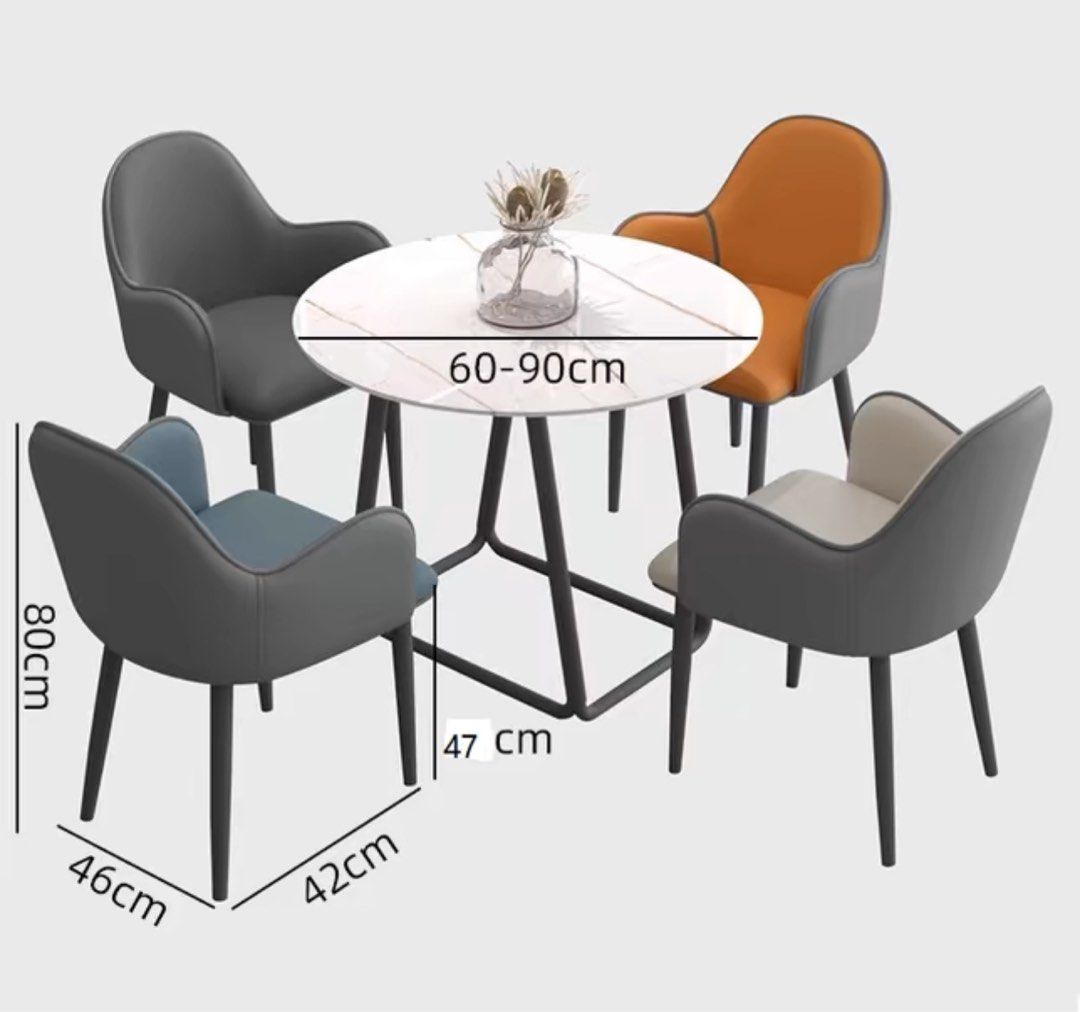 EZRA Modern Leather Dining Chair - Radical Homes Singapore