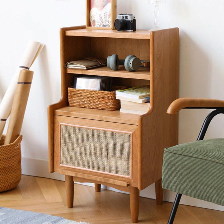 RERIER Drawer Solid Wood Nightstand