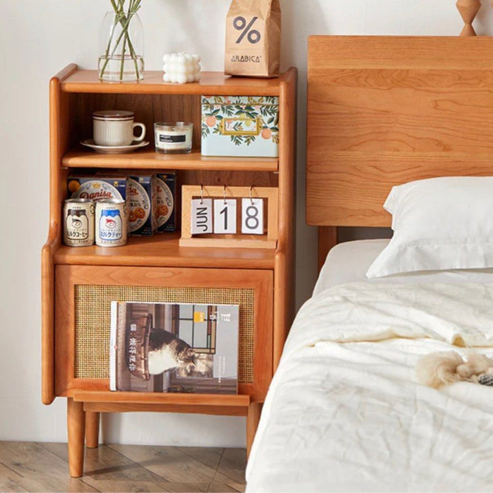 RERIER Drawer Solid Wood Nightstand