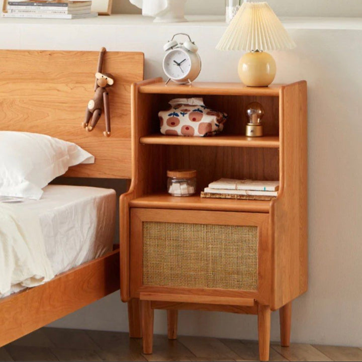 RERIER Drawer Solid Wood Nightstand