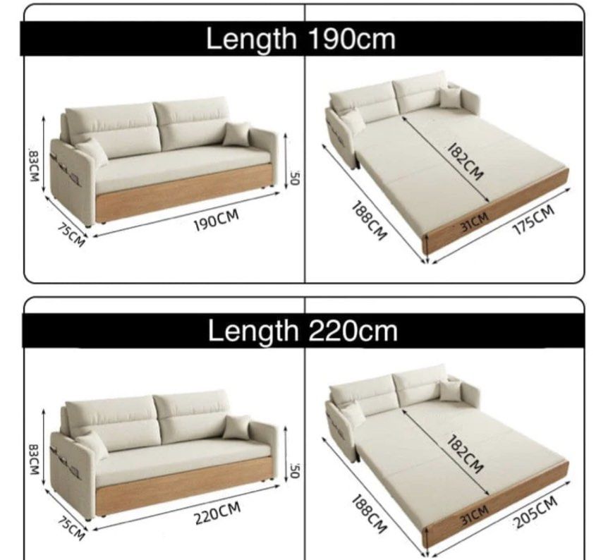 DOVARA Modern Storage Sofa Bed