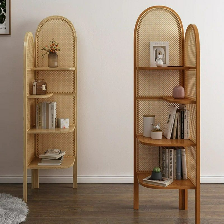 PORTOFINO Ratten Corner Bookcase