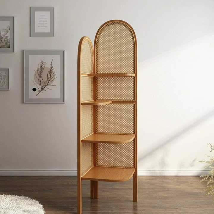 PORTOFINO Ratten Corner Bookcase