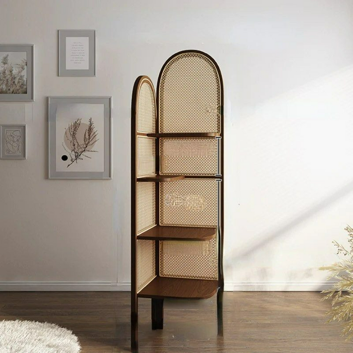 PORTOFINO Ratten Corner Bookcase