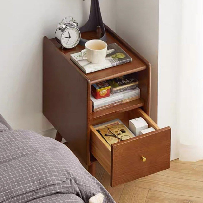 RIDJER Modern Solid Wood Bedside Table