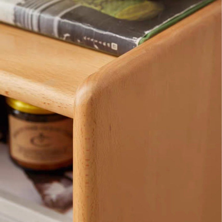 RIDJER Modern Solid Wood Bedside Table