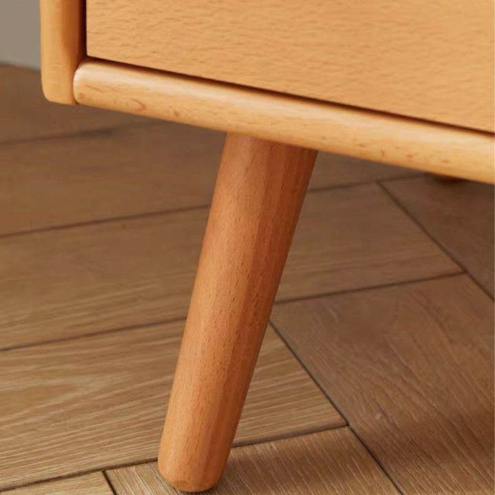 RIDJER Modern Solid Wood Bedside Table