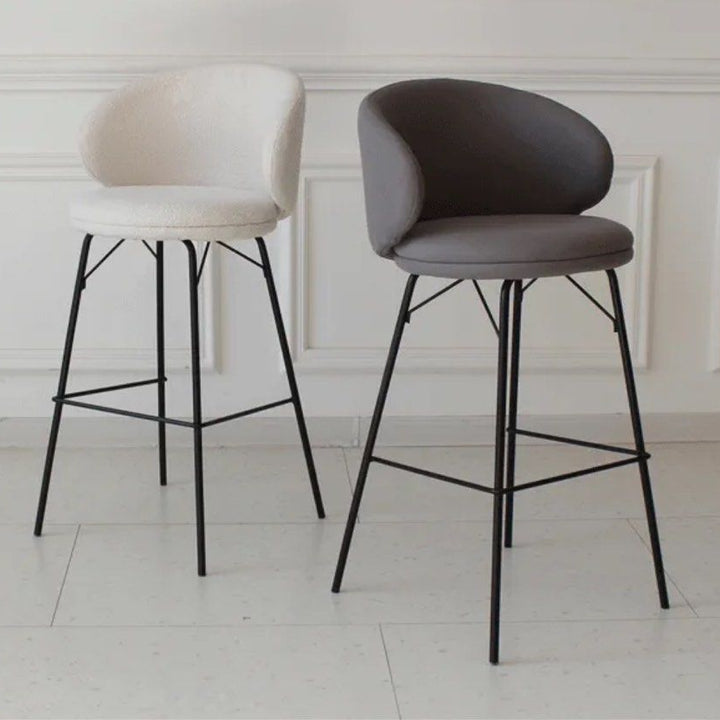 NATHA Modern Fabric Bar Stool