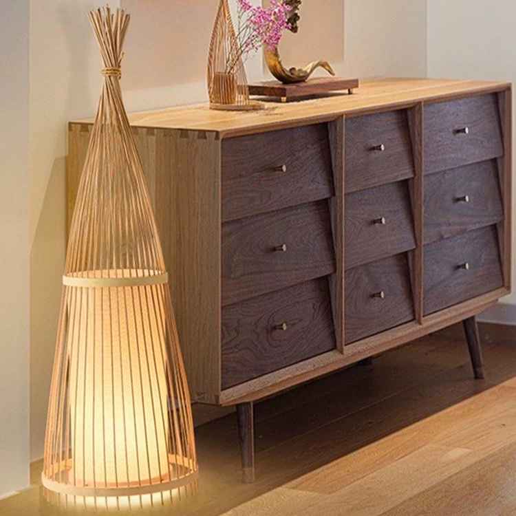 RION Oriental Bamboo Floor Lamp