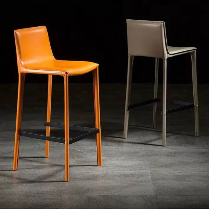 KAEL Modern Leather Bar Stool