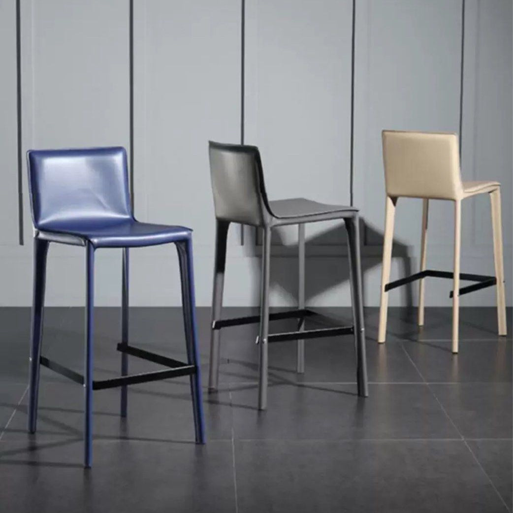 KAEL Modern Leather Bar Stool