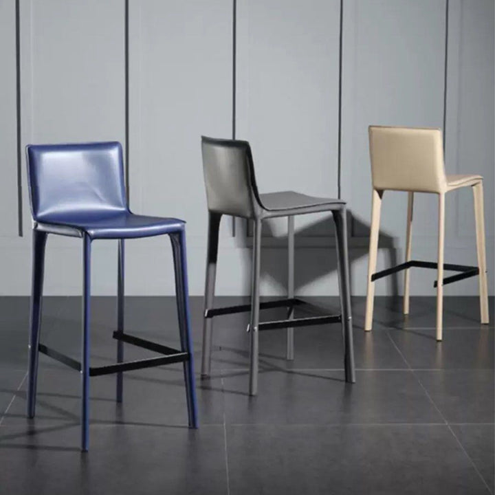 KAEL Modern Leather Bar Stool