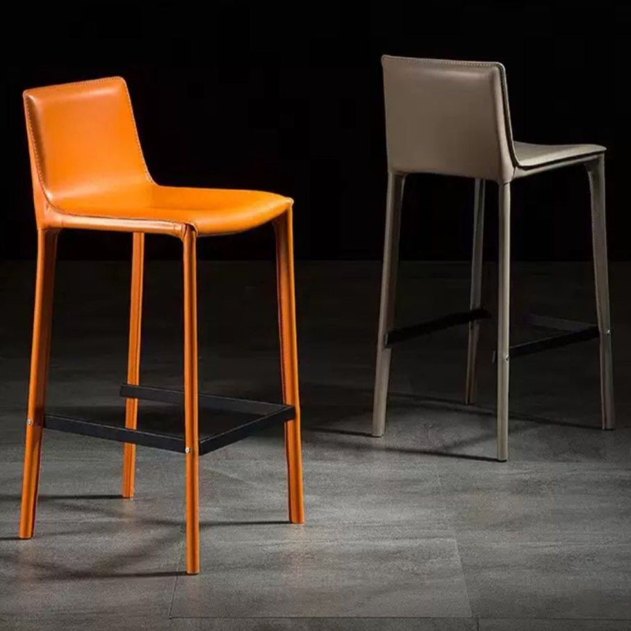 KAEL Modern Leather Bar Stool