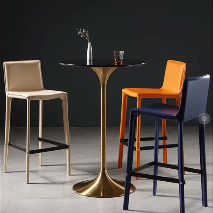 KAEL Modern Leather Bar Stool