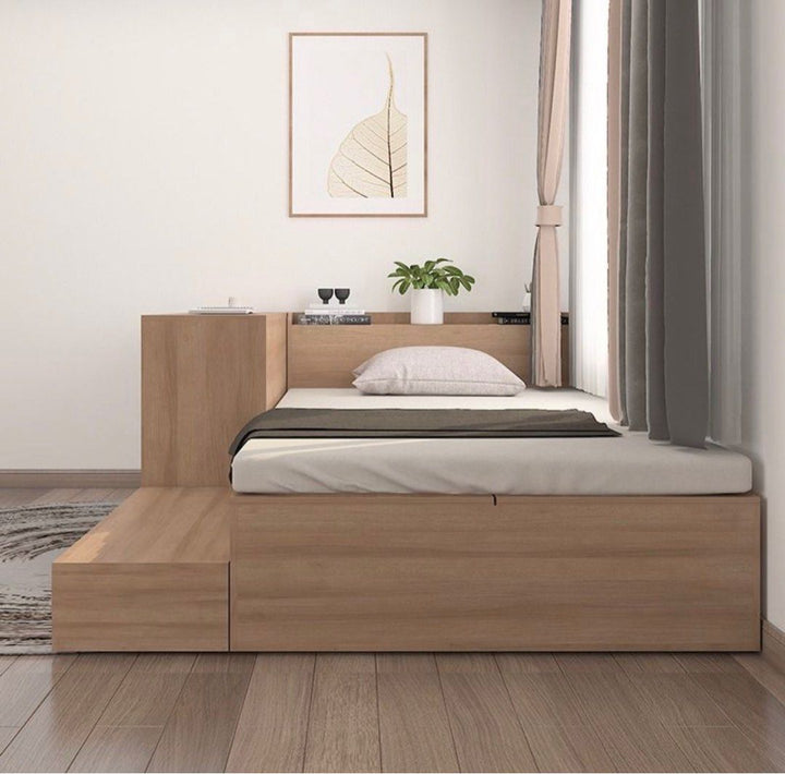 RIVERA Modern Storage Bed & Study Table