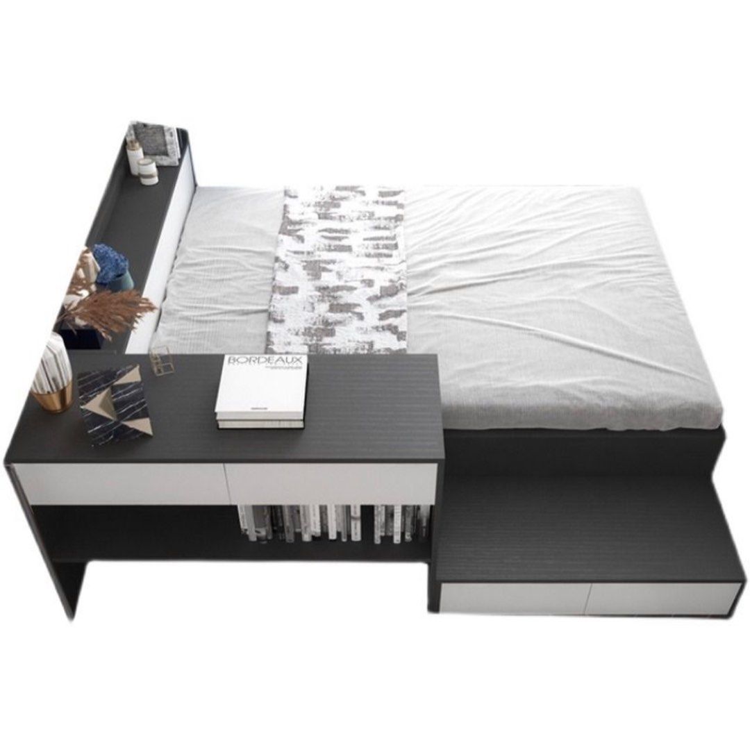 RIVERA Modern Storage Bed & Study Table