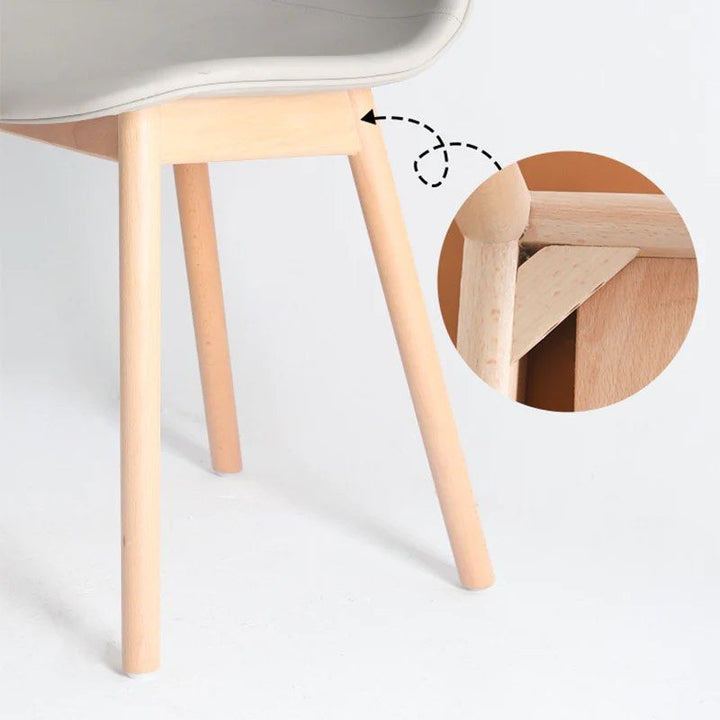PIELL Leather Dining Chair (set of 2) - Radical Homes Singapore