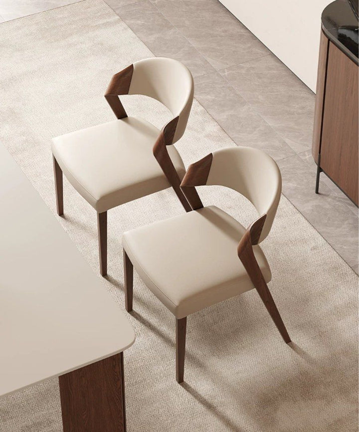 BRAUN Modern Leather Dining Chair