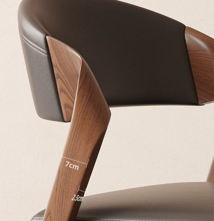 BRAUN Modern Leather Dining Chair