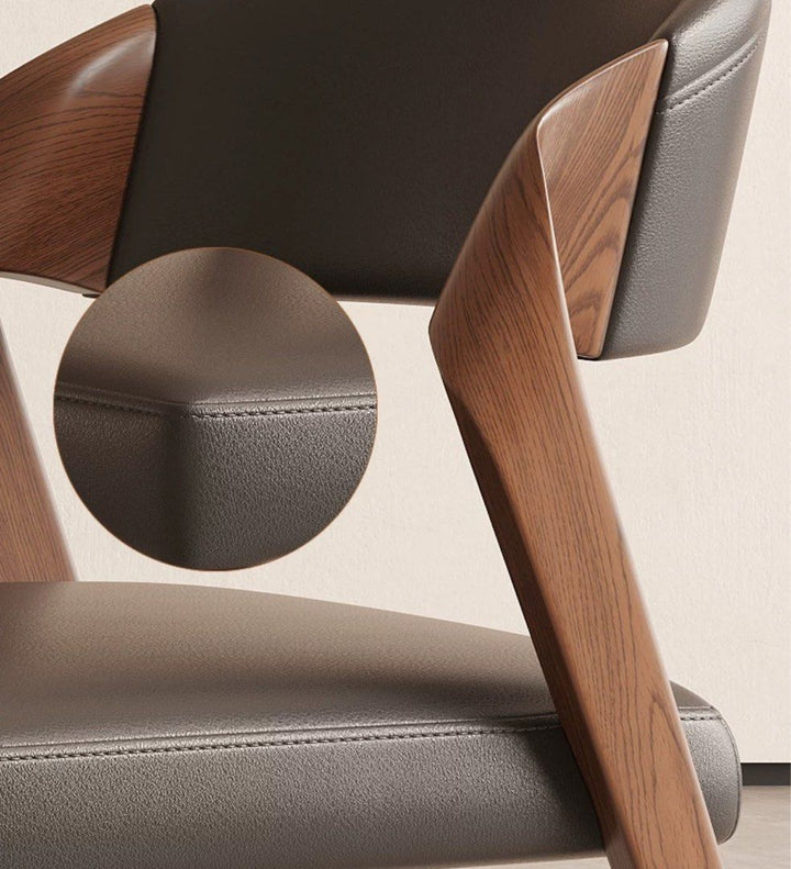 BRAUN Modern Leather Dining Chair