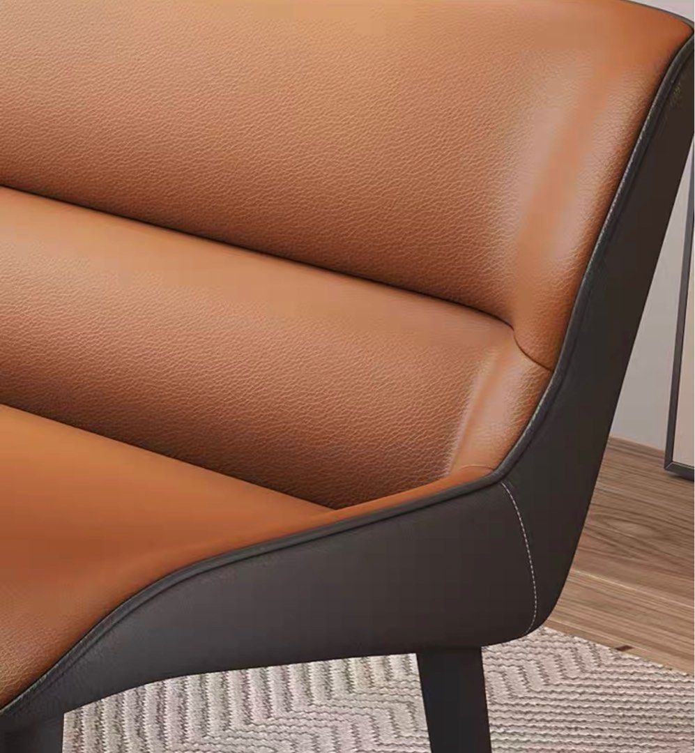 ZURIEL Modern Leather Dining Bench