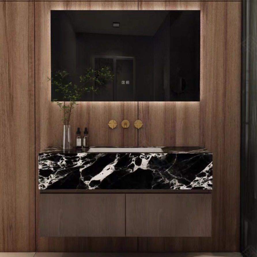 RONSON Modern Marble Bathroom Vanity Set