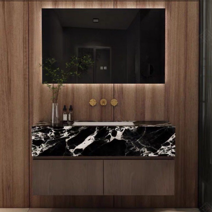 RONSON Modern Marble Bathroom Vanity Set