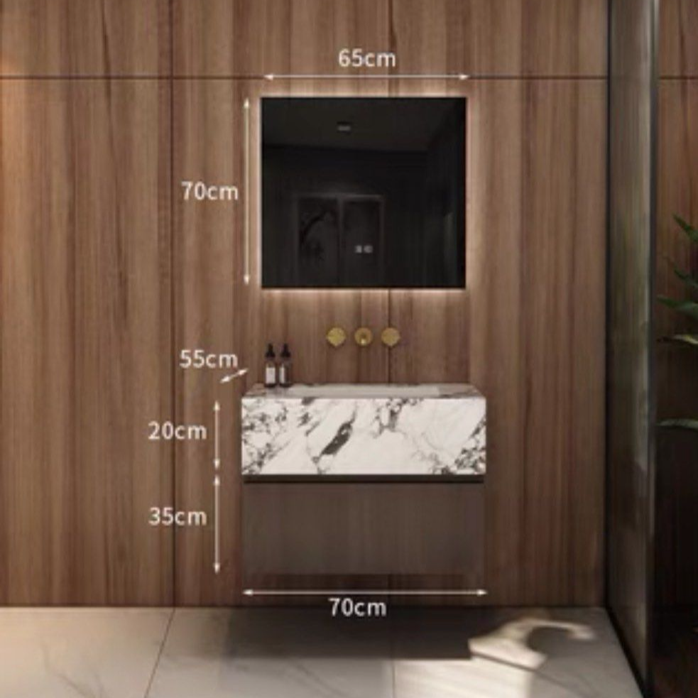 RONSON Modern Marble Bathroom Vanity Set